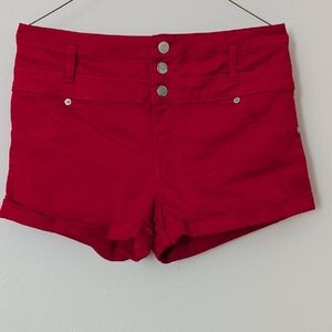 Mossimo Supply Co. High Waist Red Shorts Woman Size 12/31